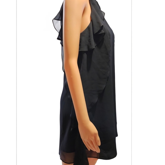 BCBGeneration Black Ruffle Mini Dress - Picture 4 of 8